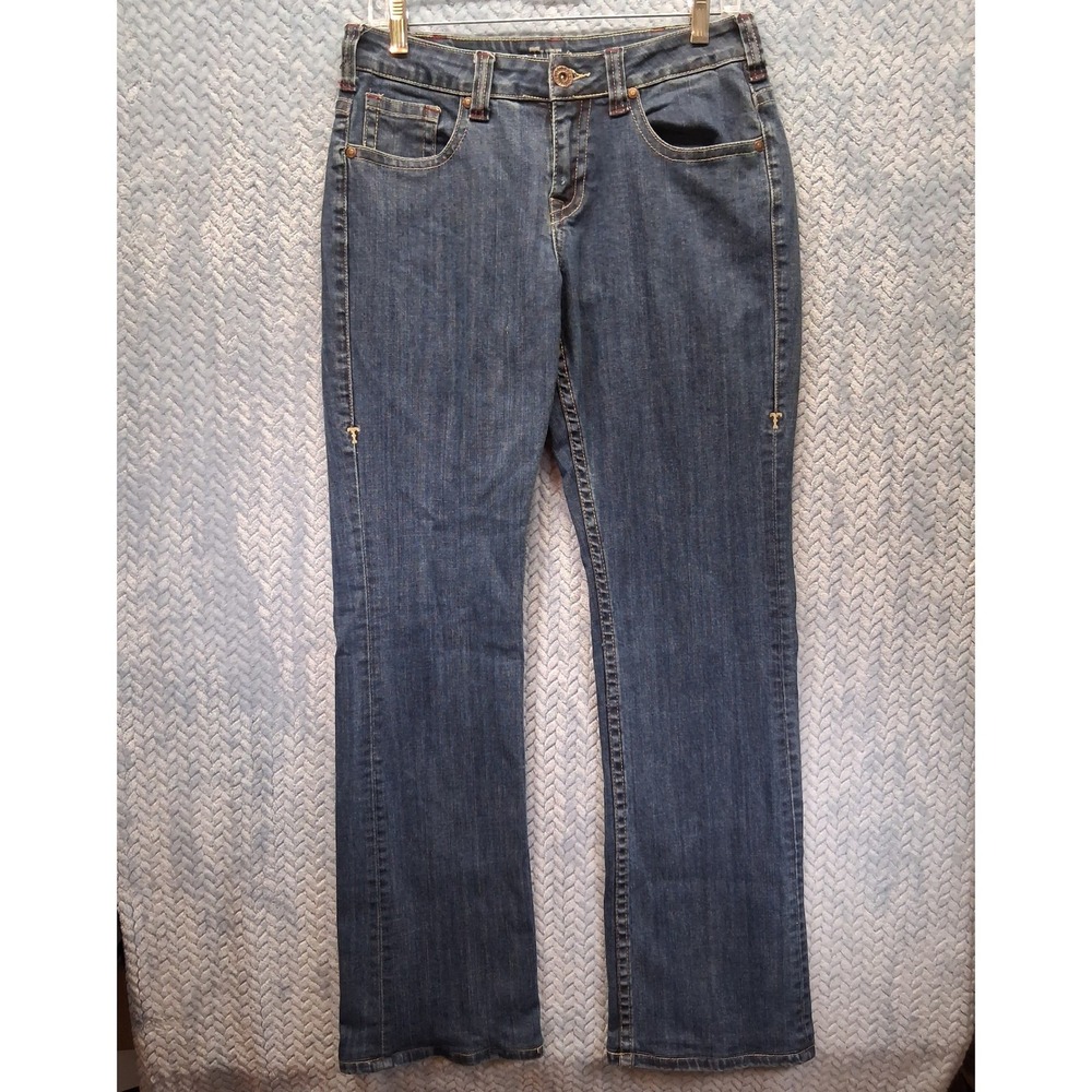Cowgirl Tuff Co Just Tuff Jeans Womens 31x34 Blue Bootcut Western Denim Stretch